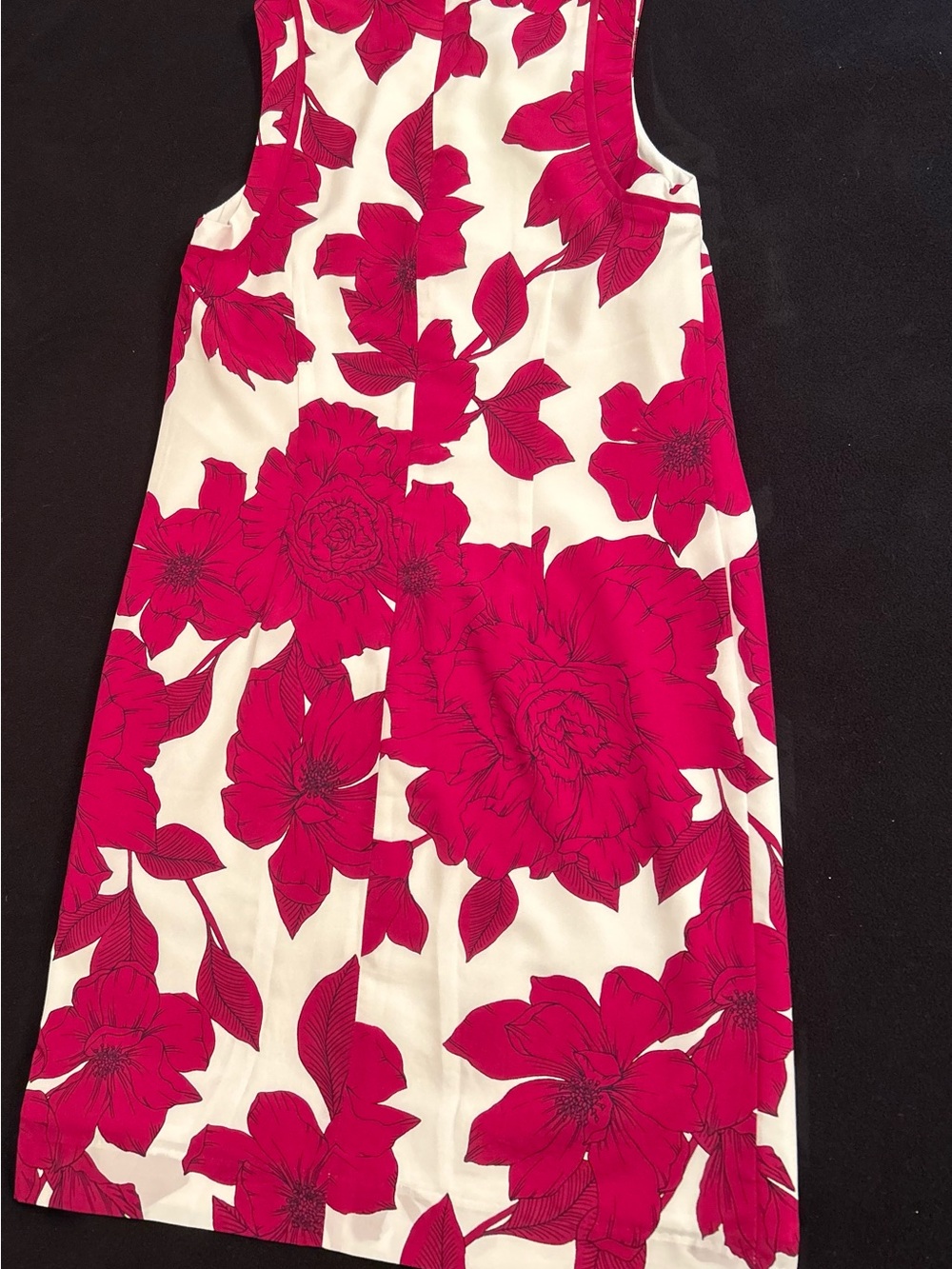 Banana Republic Floral A-Line Womens Skirt in Fuchsia and White size 0